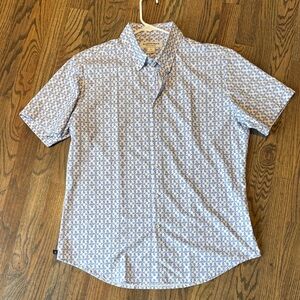Mizzen+Main Blue Patterned Men's Shirt